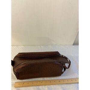 New Aaron leather goods toiletries zipper bag